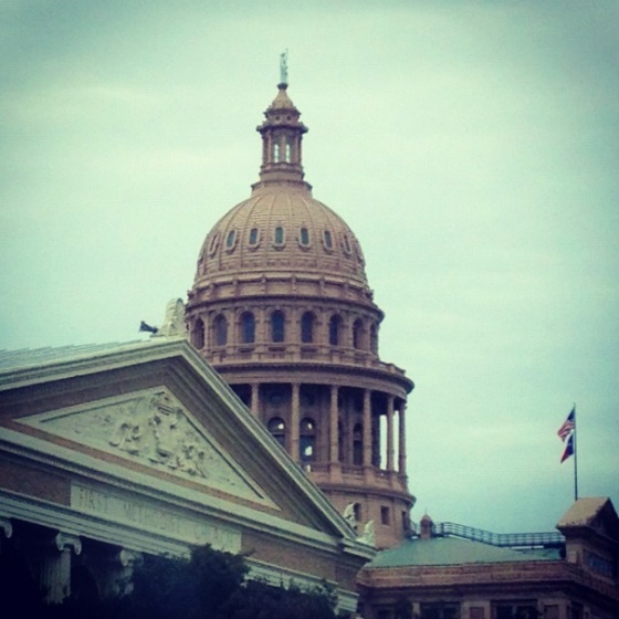 Back in Austin we drove by the Capitol building so the kids could see how massive it is. It's pretty impressive.